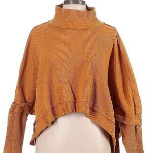 We The Free~Free People Slouchy Cropped Batwing Top~Large